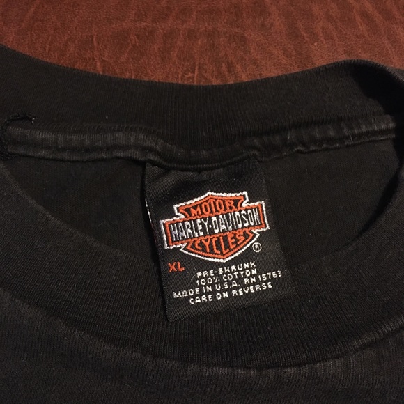 Vtg ‘97 Harley Eagle Pocket Tee Red White Blue 90s XL - Picture 7 of 9